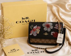 Coach Floral Embroidered Crossbody Bag