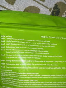 Vedic Line Matcha Green Tea Facial Kit