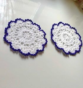 Handmade Crocheted Doilies (Set of 2)