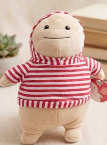 Cute Plush Toy with Striped Hoodie