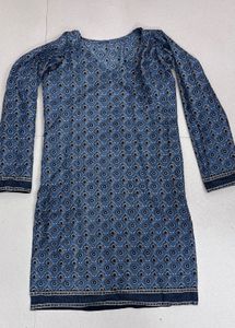 Blue Printed Kurta