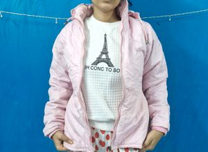 Pink Puffer Jacket with Hoodie