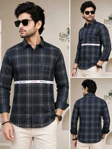 JAM Men's Designer Plaid Cotton Shirt
