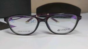 Vogue Eyeglasses Frames Purple Heart Detail