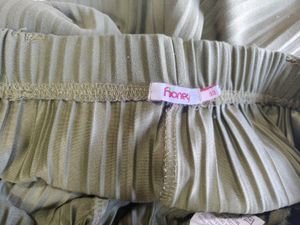 Pleated Palazzos with Tie-Up Waist