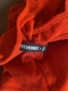 Orange Graphic Tank Top