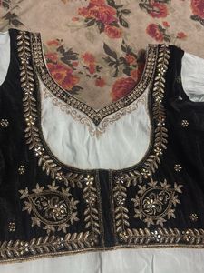 Embellished Black Velvet suit