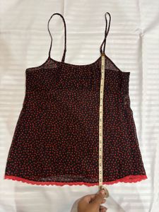 Black &amp; Red Polka Dot Pajama Set