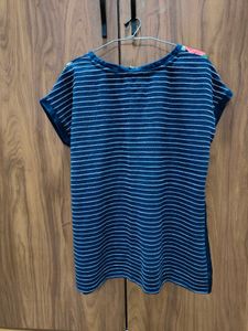 Floral Printed Navy Blue Top