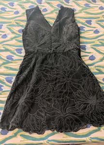 Elegant Dark Floral Dress