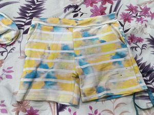 Tie-Dye Top &amp; Shorts Set