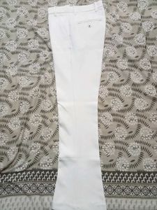 White Bootcut Pant