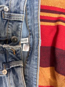 H&amp;M y2k denim flared low jeans