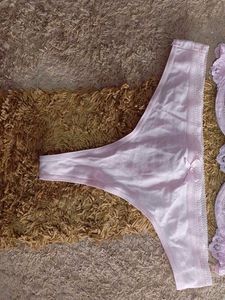 pink Lace Bra &amp; Thong Set