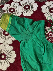 Elegant Green Silk Blouse