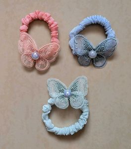 Cute Butterfly Hair Ties (Set of 3)