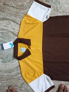 100% Nylon Collar T Shirt M Size