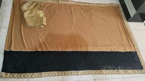 Party Wear Lycra Sari With Blouse