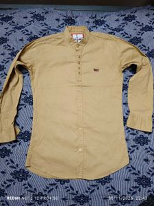 Sale 99rs. Stylish Khaki Shirt, have some clr fade