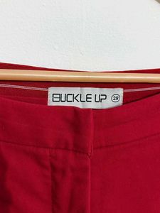 Red Casual Pants