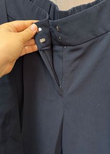 Chic Navy Tie-Waist Pants