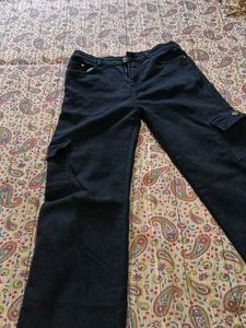 black  Wash Cargo Jeans