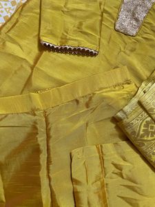 Tikhi Imli Beautiful Mustard Embellished Kurta Set