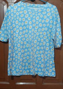 Cute Daisy Print Top