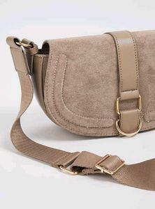 Stylish Suede Crossbody Bag