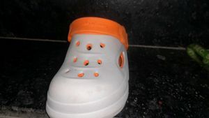 Comfortable Clog - Grey &amp; Orange