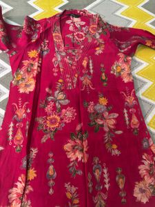 Vibrant Floral Print Kurta