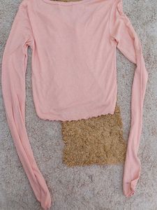 korean Cute Pink Button-Up Cardigan Top