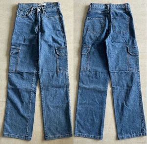 Stylish Blue Denim Cargo Pants