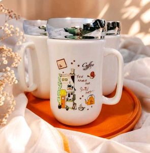 Cute Coffee Mug with Lid (New without tag)
