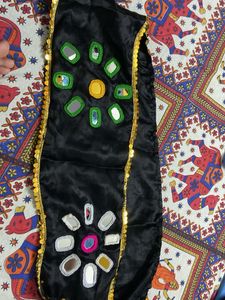 Black Embroidered Mirror Work chaniya choli