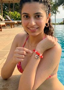 Cute Panda Charm Beaded Red Bracelet