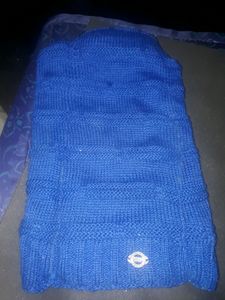 blue colour woolen binny  cap