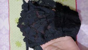 Black Lace Briefs with Bow Detail