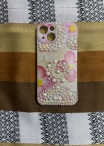Decorative Pearl Embellished Phone Case