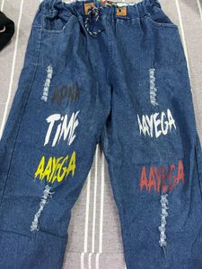 Stylish Graphic Denim Jeans