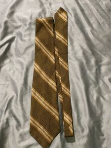Brown Striped Men's Tie