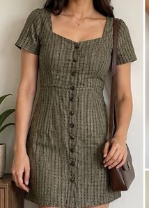 Button-Down Mini Dress