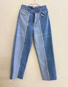 Patchwork Denim Jeans