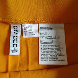 Orange Mini Skirt xxs