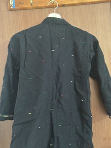 KASHMIRI Beautiful Black Full Sleeves Kurti Women