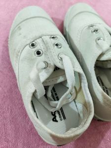 Comfortable White Canvas Sneakers for Kids