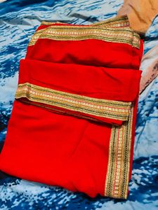 Red Saree unused