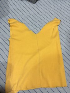 Yellow Sleeveless Tank Top