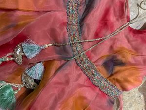 Vibrant Tie-Dye Anarkali gown