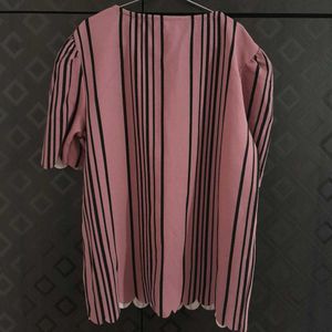 Striped Sleeve Top